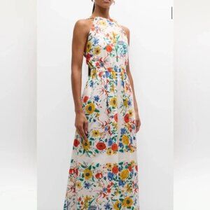 Cara Cara Colomba Sleeveless Open Tie-Back Maxi Dress NWOT